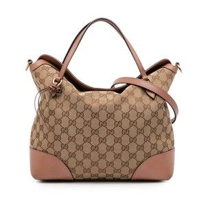 Pre-Loved Gucci Medium GG Canvas Bree Satchel